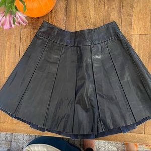 Alice and Olivia 100% Genuine Leather Skirt